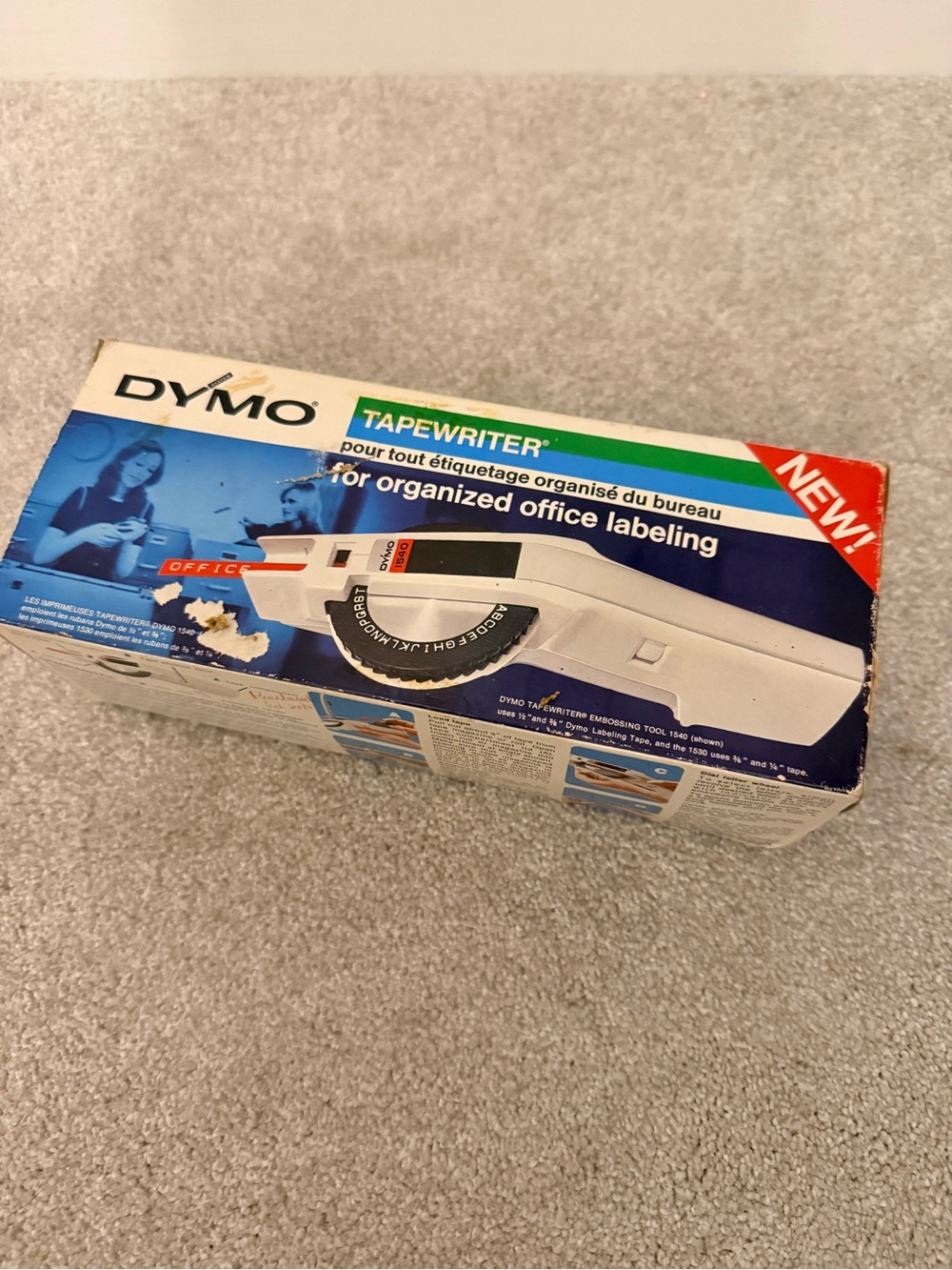 DYMO White Tapewriter Label Maker for Home Office